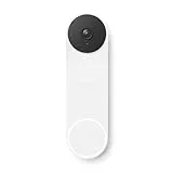 Google Nest Doorbell - Timbre de Video inalámbrico, Snow, 960p, Sólo movimiento