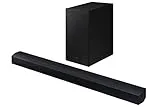 SAMSUNG Barra de Sonido HW-C430/ZF - Subwoofer inalámbrico incluido, Dolby Digital 2.1, Modo Juego, Bluetooth 4.2 Power On y One Remote Control