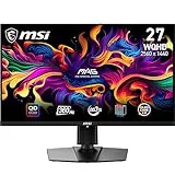 MSI mag 271QPX QD-OLED 26.5 Inch WQHD Monitor Gaming, 2560 x 1440 Quantum Dot OLED Panel, 360Hz / 0.03ms, 99.1% DCI-P3, ΔE≤2, DisplayHDR True Black 400, DP 1.4a, HDMI 2.1, USB Type-C