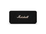 Marshall Middleton Altavoz Bluetooth inalámbrico portátil, más de 20 horas de tiempo de reproducción portátil, IP67 a prueba de agua, Negro y Latón