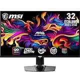 MSI mag 321UPX QD-OLED Monitor Gaming, 31,5" 4K UHD, 3840 x 2160 Quantum Dot OLED Panel, 240Hz / 0.03ms, 99% DCI-P3, ΔE≤2, DisplayHDR True Black 400, DP 1.4a, HDMI 2.1, USB Type-C