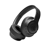 JBL T760BTNC Auriculares Over Ear inalámbricos con Bluetooth y cancelación de ruido activa, auriculares de diadema ligeros con batería de hasta 50 horas con BT+NC y cable extraíble, color negro