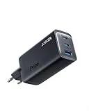 Anker Cargador USB C, Cargador Anker 737 (GaNPrime 120W), Cargador rápido y Compacto de 3 Puertos para MacBook Pro/Air, iPad Pro, Galaxy S22/S21, DELL XPS 13, Note 20/10+, iPhone 13/Pro, Pixel, etc.