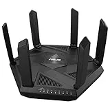 ASUS RT-AXE7800 - Router WiFi 6E Extensible de triple banda, 6GHz, puerto 2.5G, seguridad de red, Instant Guard, control parental, VPN integrada, compatible con AiMesh, Smart Home, SMB