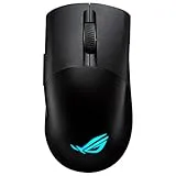 ASUS ROG Keris Wireless AimPoint - Ratón Gaming (conectividad Triple 2.4GHz RF, Bluetooth, USB), 36000 dpi, 5 Botones programables, ROG SpeedNova, interruptores Intercambiables, Paracord, Negro