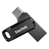 SanDisk 256GB Ultra Dual Drive Go Memoria flash USB Type-C, con conectores USB Type-C y Type-A reversibles, para smartphones, tabletas, Macs y ordenadores, hasta 400 MB/s, Negro