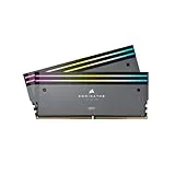 CORSAIR DOMINATOR TITANIUM RGB DDR5 32GB (2x16GB) DDR5 6000MHz CL30 AMD EXPO Intel XMP iCUE Memoria de Ordenador Compatible - Gris (CMP32GX5M2B6000Z30)