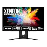 Corsair XENEON 27QHD240 27 Pulgadas OLED Monitor para Juegos - 2560 x 1440, 240Hz, 0.03ms, Compatible NVIDIA G-Sync, AMD FreeSync™ Premium, DisplayHDR10, HDMI 2.1 - Negro