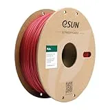 eSUN PLA+ Filament 1.75mm, Improved Tenacity 3D Printer PLA Plus Filament, Dimensional Accuracy +/- 0.03mm, 1KG Spool (2.2 LBS) for 3D Printing Filament, Dark Red