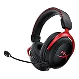 HyperX Cloud II Wireless – Auriculares inalámbricos para PC, PS4, PS5*, Nintendo Switch, batería duradera de hasta 30 horas, sonido envolvente 7.1, micrófono con cancelación de ruido