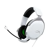 HyperX CloudX Stinger 2 Core, Cascos gaming para Xbox One y Series X/S, Drivers de 40 mm y Audio Envolvente, 3.5 mm, Micrófono Plegable con cancelación de ruido, Licencia Oficial Xbox - Blanco/Verde