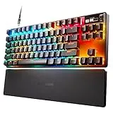 SteelSeries Apex Pro TKL (2023) - Teclado gaming HyperMagnetic – El más rápido del mundo - Accionamiento ajustable - Esports TKL - RGB - Teclas PBT - USB-C - Teclado inglesa (QWERTY)