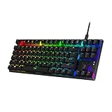 HyperX Alloy Origins Core – Teclado mecánico para juegos RGB, Tenkeyless, interruptores Red (US Layout)