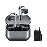 Samsung Galaxy Buds3 Pro + Cargador - Auriculares Inalámbricos, Cancelación de Ruido, Bluetooth, Audio 361, Sonido Hi-Fi, Gris (Versión Española)