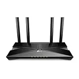 TP-Link Archer AX58 - Router WiFi 6 AX3000, Doble Banda 2.4Ghz/5Ghz,1xWAN/4xLAN Puertp Gigabit, WPA3, OFDMA, WPS, Latencia Ultrabaja, HomeShield, Tecnología OneMesh, Negro