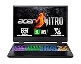 Acer Nitro 5 AN515-58 - Ordenador Portátil Gaming 15.6" Full HD IPS 144Hz (Intel Core i9-12900H, 16GB RAM, 1TB SSD, NVIDIA GeForce RTX 4060, Sin Sistema Operativo) Color Negro - Teclado QWERTY Español