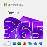 Microsoft 365 Familia | Suscripción de 12 meses | Hasta 6 personas | Word, Excel, PowerPoint | Hasta 6TB de Almacenamiento OneDrive | Para PC/Mac/tabletas/teléfonos móviles | Código digital