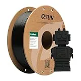 eSUN PLA Filamento 1.75mm, PLA Basic 3D Impresora Filamento Precisión Dimensional +/- 0.05mm, Carrete de 1KG (2.2 LBS) PLA Rápido para 3D Impresoras,Negro
