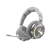 Corsair Virtuoso MAX Wireless Auriculares para Juegos con Bluetooth – Dolby Atmos, SoundID, Cancelación Activa del Ruido, Micrófono de Calidad Broadcast, para PC, Mac, PS5, PS4 – Plata