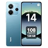 Xiaomi Redmi Note 14 - Smartphone de 6+128GB, Pantalla de 6.67" AMOLED FHD+ 120Hz, MediaTek Helio G99-Ultra, cámara de 108MP, TurboCharge 33W, 5500 mAh, Cargador no Incluido, Azul (Versión ES)