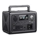 BLUETTI EB3A Generador Solar Portátil, Respaldo de Batería LiFePO4 de 268Wh, Salidas de AC de 600W (Pico de 1200W), Carga 80% en 30 minutos, Generador para Acampar (Panel Solar Opcional)