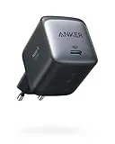 Anker Nano II - Cargador USB C de 65 W con Potencia de Carga rápida, tecnología GAN II, Compatible con MacBook Pro/Air, Galaxy S20/S10, iPhone 16, iPhone 16 Plus, 16 Pro MAX, iPad Pro, Pixel (Negro)