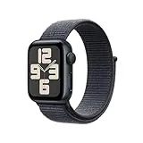 Apple Watch SE de 2.ª generación GPS Smartwatch con Caja de Aluminio en Medianoche de 40 mm y Correa Loop Deportiva Tinta. Monitores de entreno y sueño y Neutro en Carbono