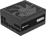 CORSAIR RM850x Fuente de Alimentación ATX Totalmente Modular de Bajo Ruido – Compatible con ATX 3.1 – Compatible con PCIe 5.1 – Eficiencia Cybenetics Gold – Conector 12V–2x6 Nativo – Negro