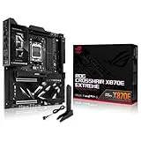ASUS ROG Crosshair X870E Extreme - Placa Base AMD E-ATX, 20+2+2 etapas de Potencia, DDR5, PCIe 5.0 Compatible con GPU de próxima generación, Cinco M.2, Wi-Fi 7, ASUS AI Advisor, LCD de 5 Pulgadas