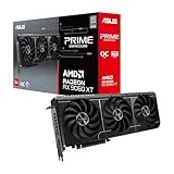 ASUS Prime Radeon RX 9060 XT 16 GB GDDR6 OC Edition, Tarjeta gráfica, PCIe 5.0, HDMI/DP 2.1, diseño de 2.5 Ranuras, Ventiladores Axial-Tech, rodamientos de Doble Bola, Doble BIOS, GPU Guard