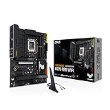 Asus TUF Gaming H770-PRO WiFi - Placa Base ATX Intel H770 (LGA 1700, DDR5, PCIe 5.0, Cuatro PCIe 4.0 M.2, 14+1 DrMOS, Intel 2.5Gb Ethernet, DisplayPort, HDMI, USB 3.2 Gen 1 Type-C Frontal, Aura Sync)