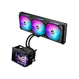 ASUS ROG Ryuo IV SLC 360 ARGB - Sistema de Refrigeración Líquida Todo en Uno para CPU, Tubos más Cortos, Pantalla AMOLED Curva de 6,67 Pulgadas que Admite Vídeo o Información Personalizada del Sistema
