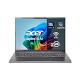 acer Aspire 16 AI Copilot+ PC A16-52M, Ordenador Portátil 16" Full HD IPS (Intel Core Ultra 7 258V, 32 GB RAM, 512 GB SSD, Intel ARC 140V GPU, Windows 11 Home), Hierro, Teclado QWERTY Español