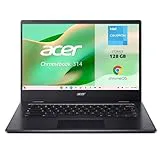 Acer Chromebook 314 CBOA314, Ordenador Portátil 14" FullHD (Intel Celeron N4500, 8GB RAM, 128GB SSD, UHD Graphics, ChromeOS) Negro + 3 Meses de Google AI Pro con Gemini Pro y 5TB de Almacenamiento