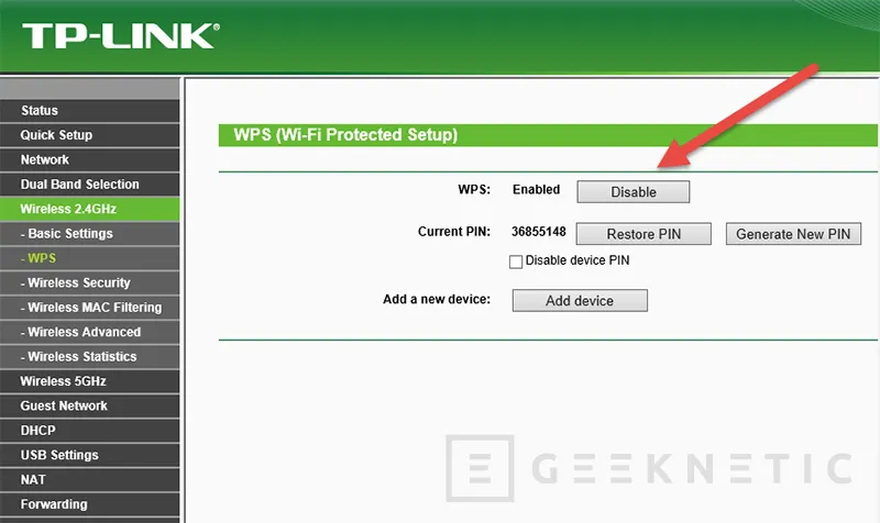 Geeknetic Haz tu red wifi más segura desactivando el WPS 1