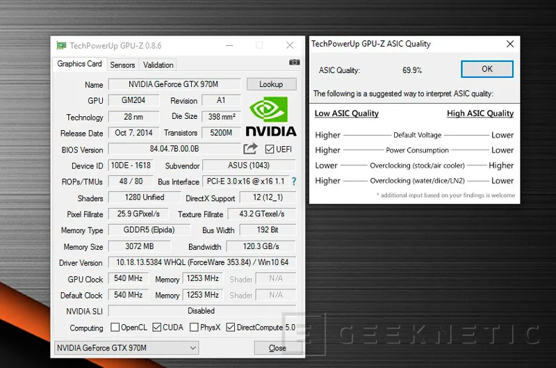 Geeknetic Cómo leer la calidad del ASIC de una GPU 2