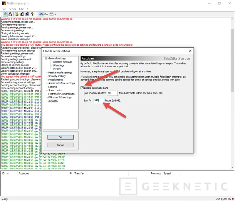 Geeknetic Protege tu servidor FTP Filezilla adecuadamente 4