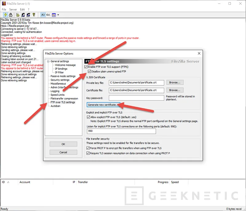 Geeknetic Protege tu servidor FTP Filezilla adecuadamente 2