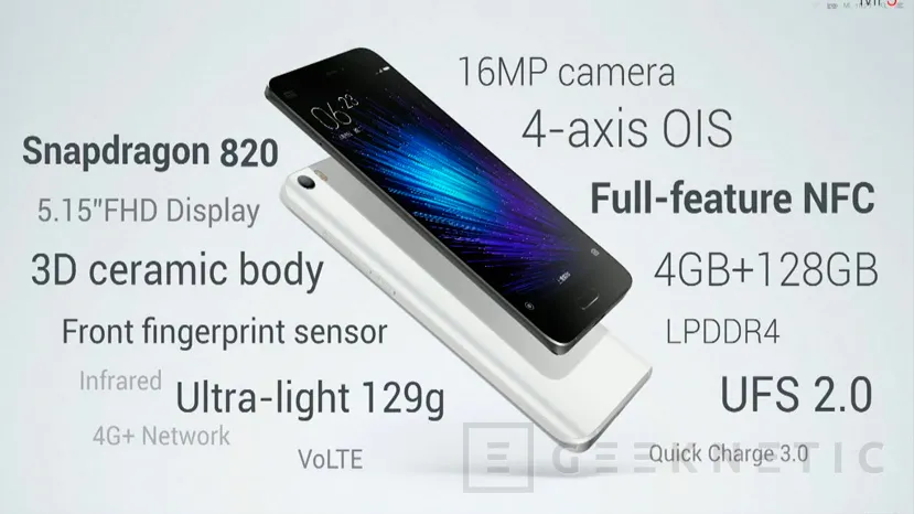 Geeknetic Xiaomi Mi 5, potencia, diseño y ligereza en el nuevo buque insignia de la compañía 1