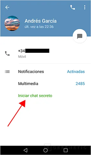 Geeknetic Cómo tener conversaciones de chat secretas, seguras y encriptadas con Telegram 2