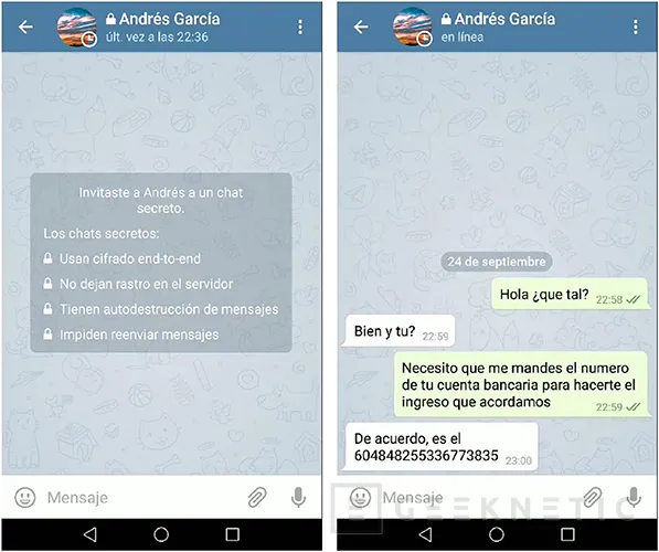 Geeknetic Cómo tener conversaciones de chat secretas, seguras y encriptadas con Telegram 3