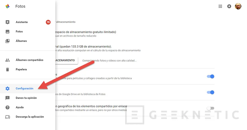 Geeknetic Recuperar espacio en Google Drive comprimiendo Google Fotos 2