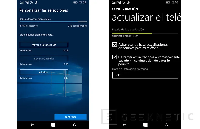 Geeknetic Como actualizar a Windows 10 Mobile 3