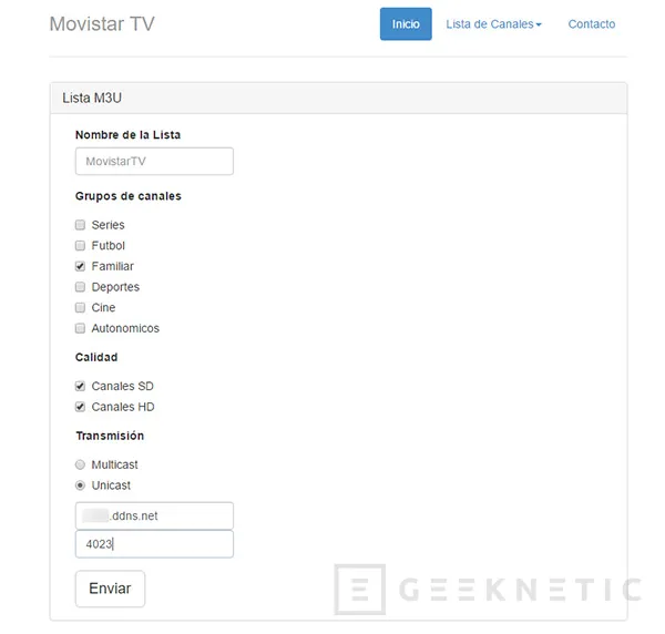 Geeknetic Como ver flujos de Movistar+ a través de udpxy y VLC 2