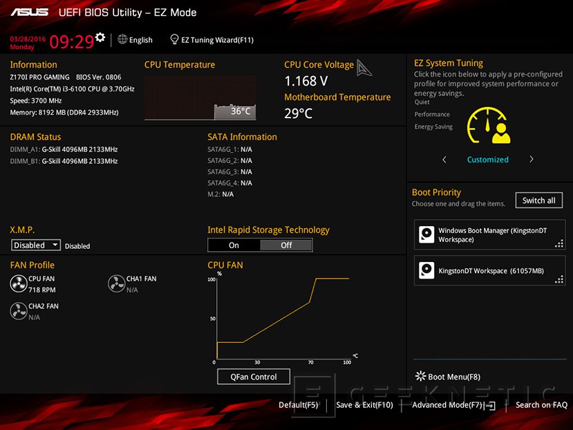 Настройка uefi bios asus для установки windows 10 на ssd