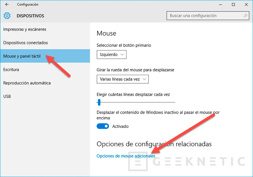 Geeknetic Como activar el localizador de cursor de Windows 10 1