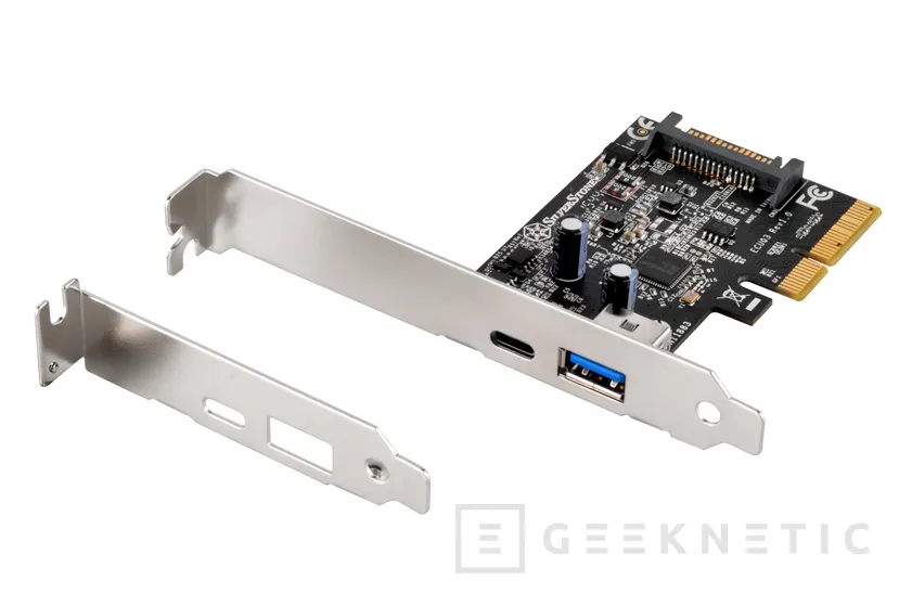 SilverStone ECU03, tarjeta PCIe con dos puertos USB 3.1, Imagen 1
