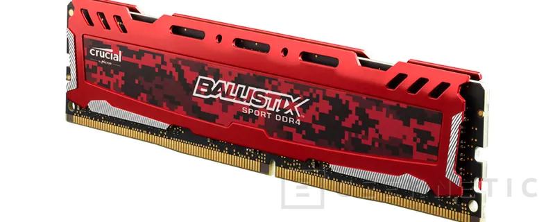 Crucial anuncia nuevas memorias DDR4 Ballistix Sport LT Red a 2.400 MHz, Imagen 1