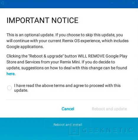 Google obliga a retirar Google Play del Remix Mini con RemixOS, Imagen 2