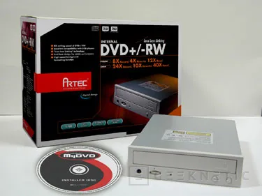 Grabadora dual de DVD a 8x de Artec, Imagen 1